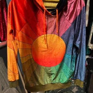 Rare aviator nation velvet Sun hoodie